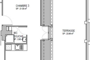 Studio avec grande terrasse et vue lac rénové