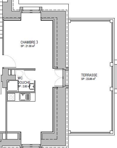 Studio avec grande terrasse et vue lac rénové