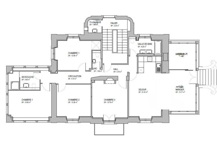 Magnifique 5.5 pièces rénové avec jardin et verrière