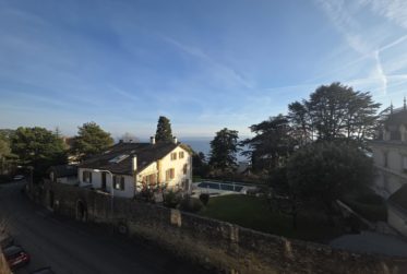 Studio avec grande terrasse et vue lac rénové